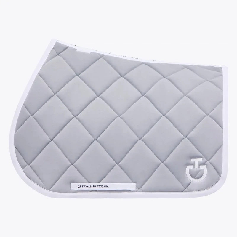 Diamond Quilted Jersey Jumping Saddle Pad  Cavalleria Toscana SOT051 8199