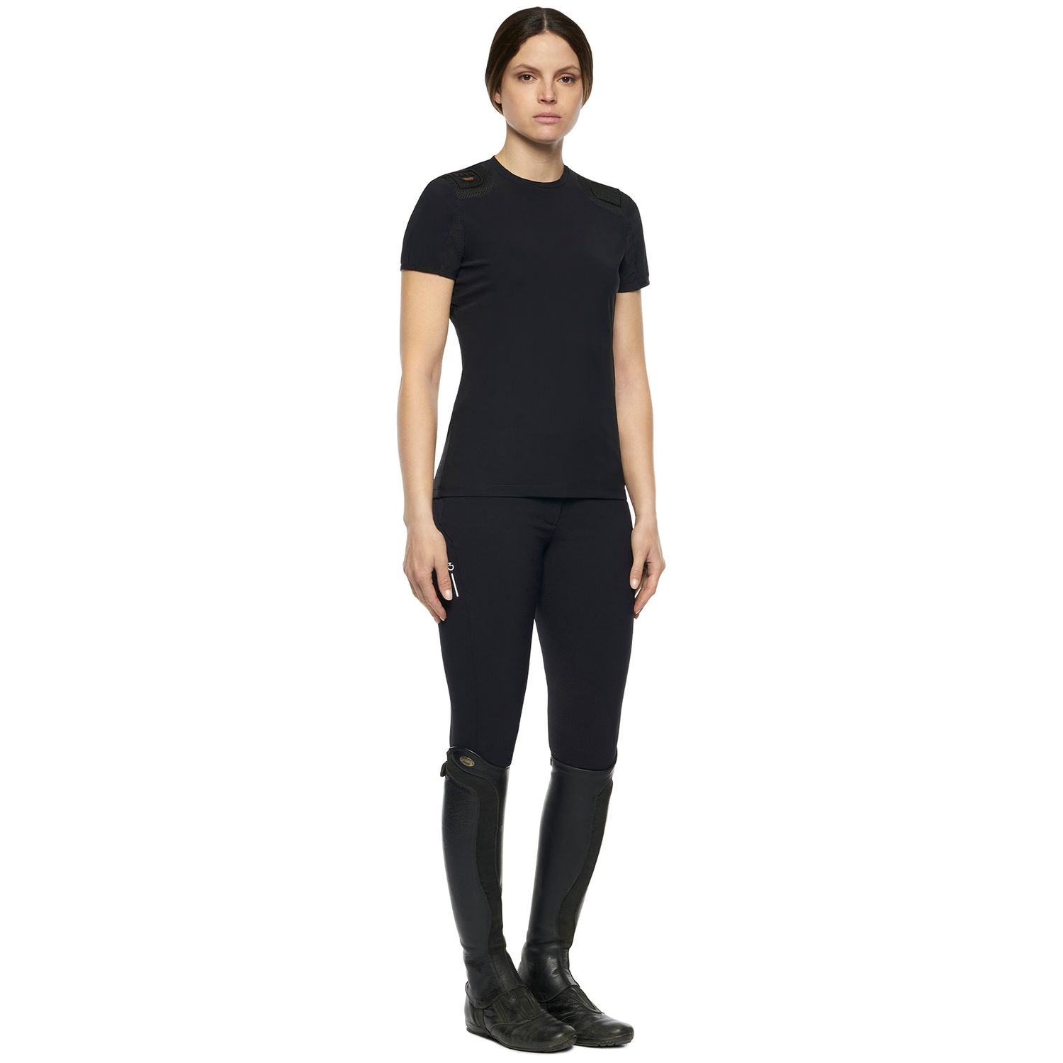 T-shirt REVO Epaulet Femme Cavalleria Toscana TSD0653 9999