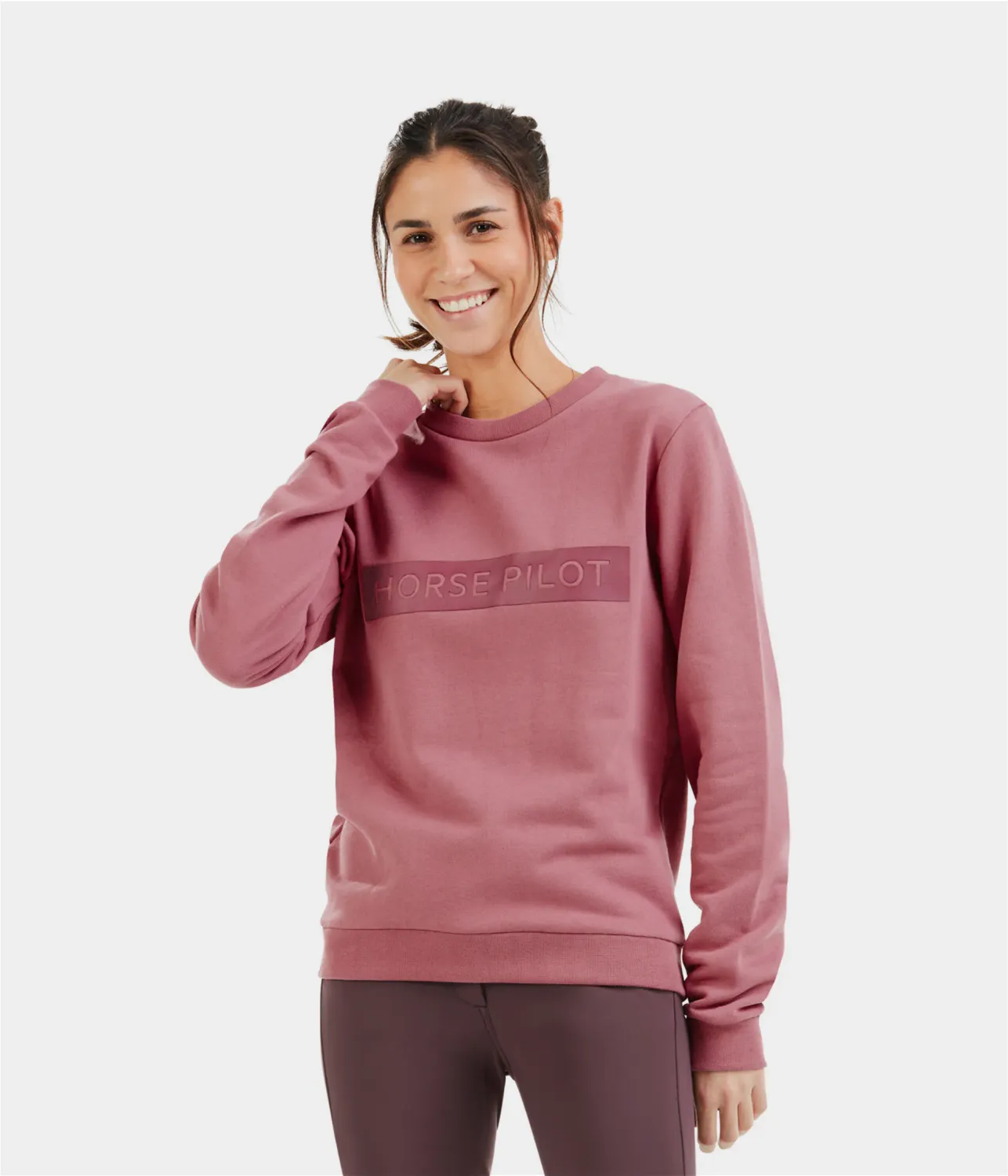 Team Sweat Shirt Woman Horse Pilot Pink
