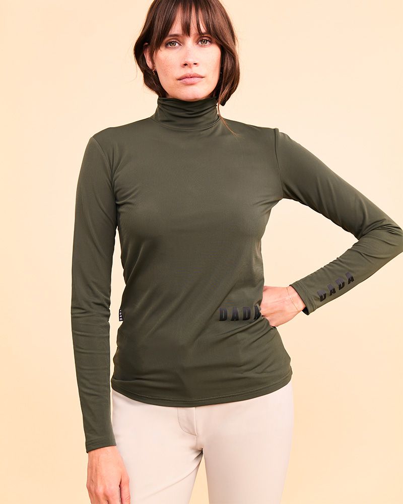 Consul - T-shirt technique col montant Dada Sport Vert Anglais