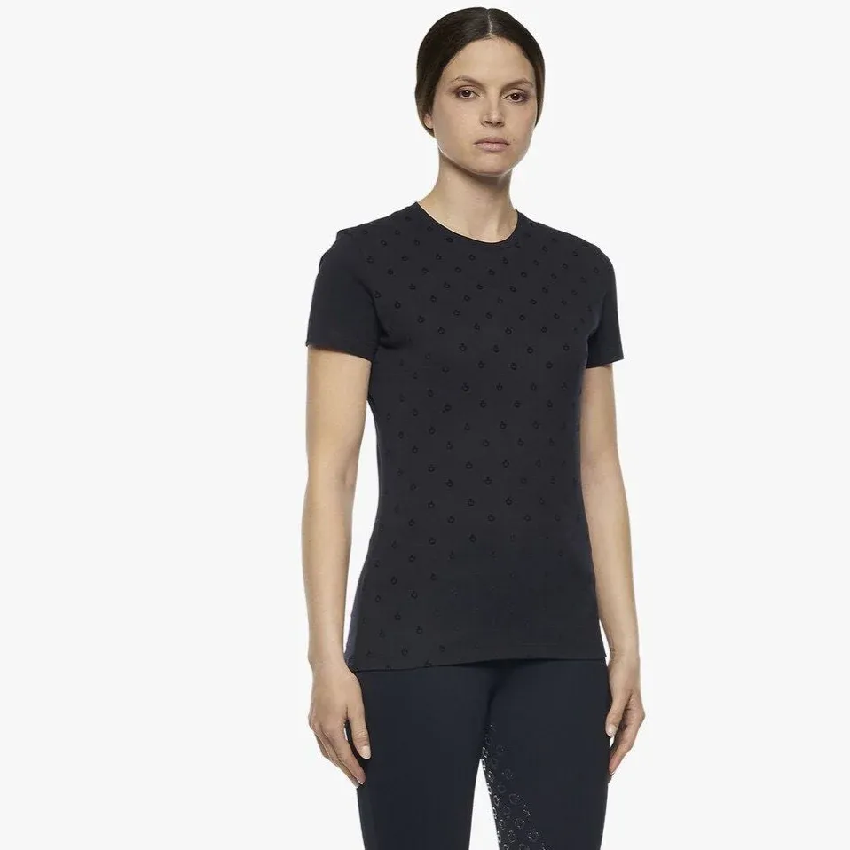 Tee shirt logo CT Cavalleria Toscana TSD054 navy