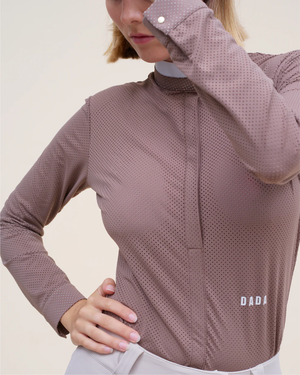 Helios ML - Riding competition shirt Dada Sport marron glacé