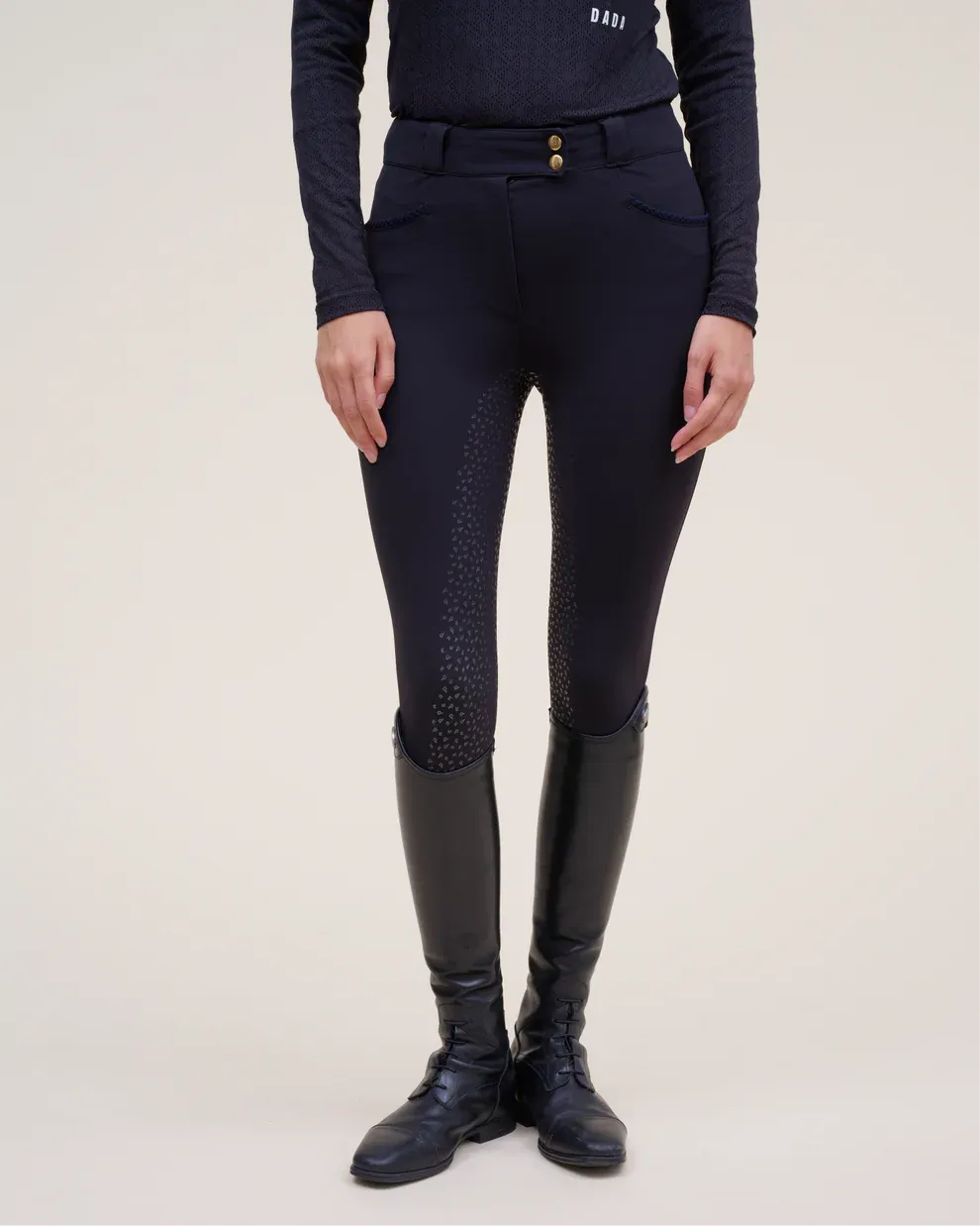 Full Seat Kit - Riding pants with grip Dada Sport Black