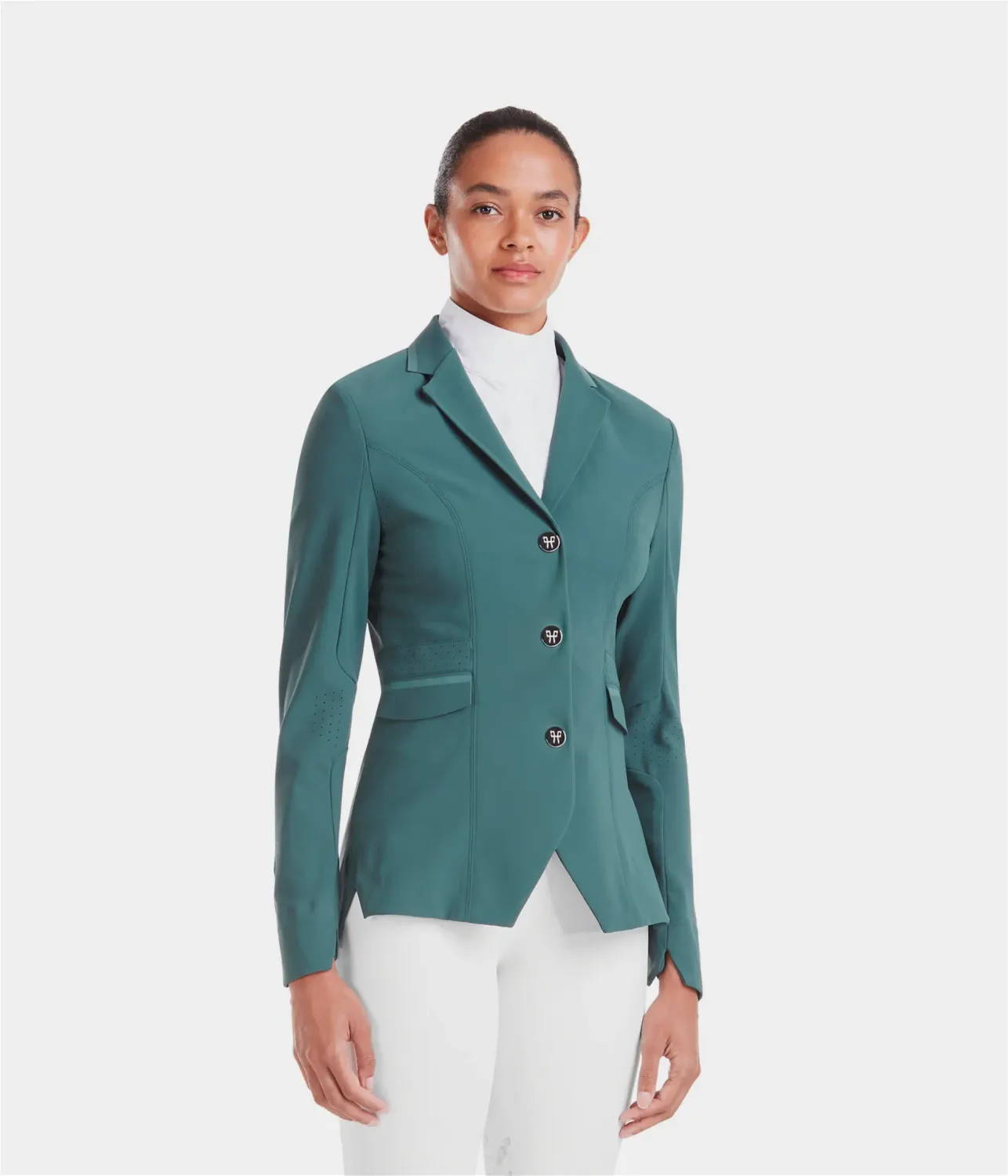 Woman's Jacket Riding Competiton Horse Pilot balzam green