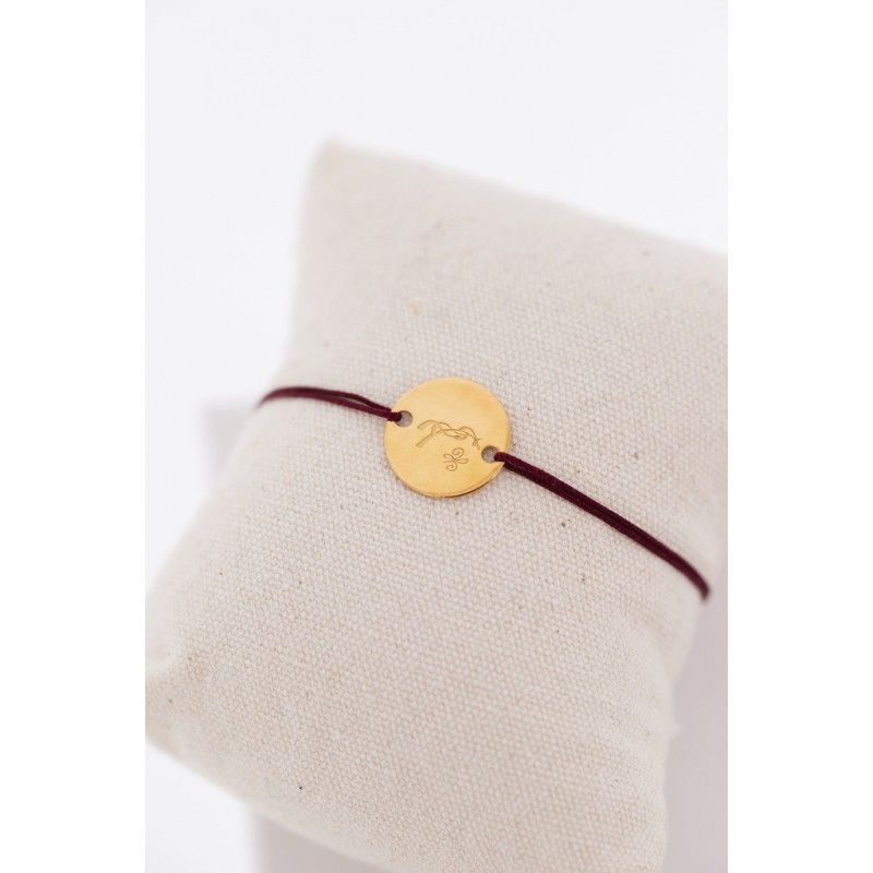 Bracelet Zoé Penelope bordeaux