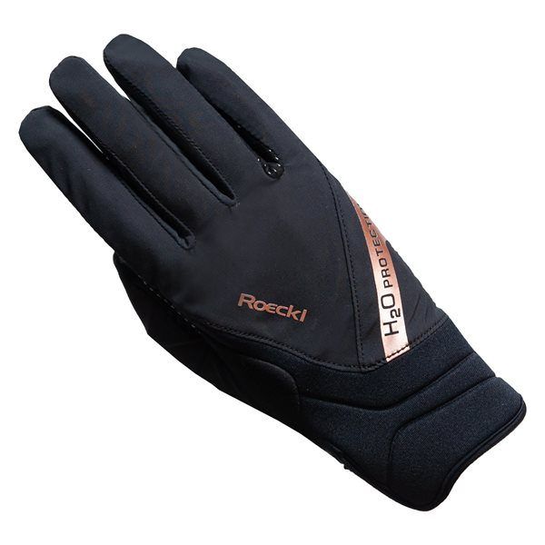 Gants Roeckl Warendorf winter Black/goldrose
