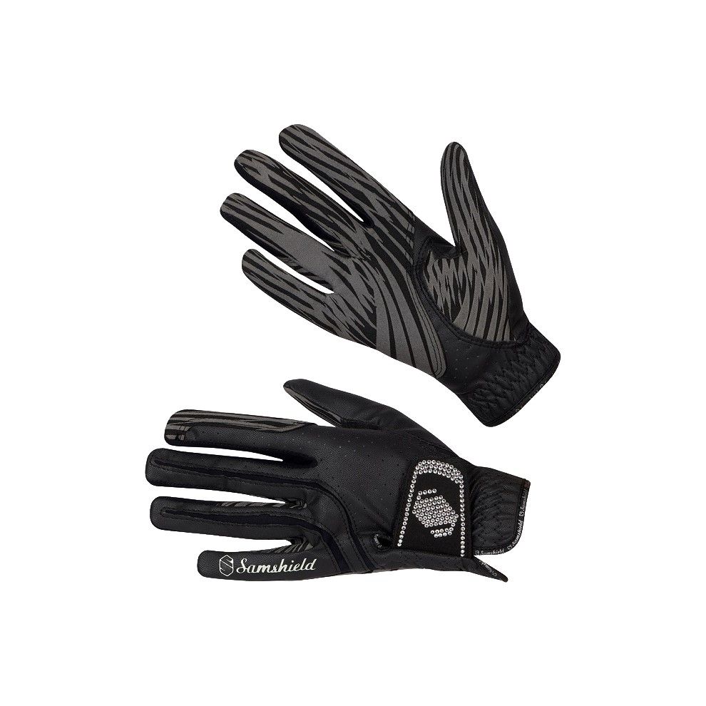Gants V-Skin Swarovski Samshield black