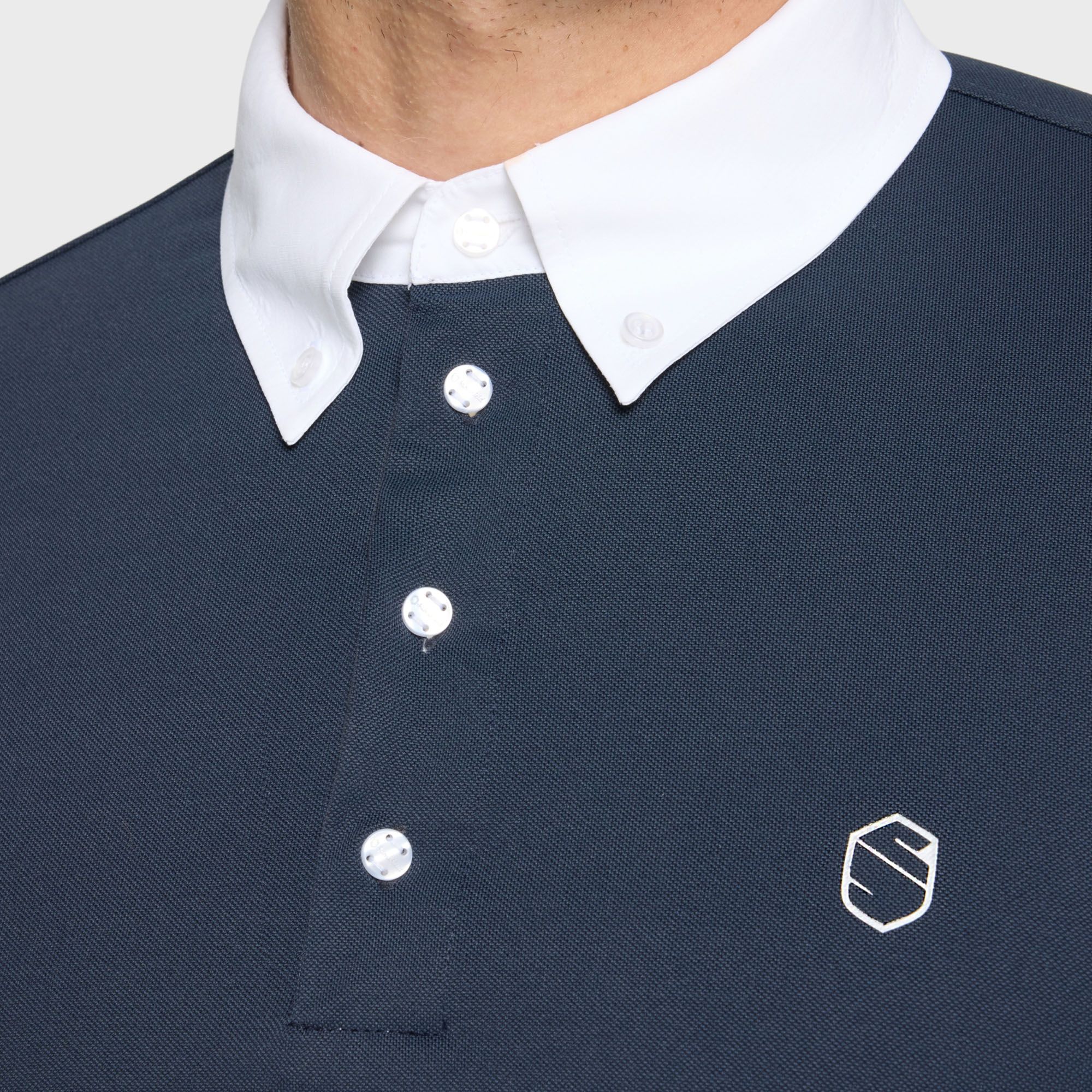 samshield Charles polo MC navy