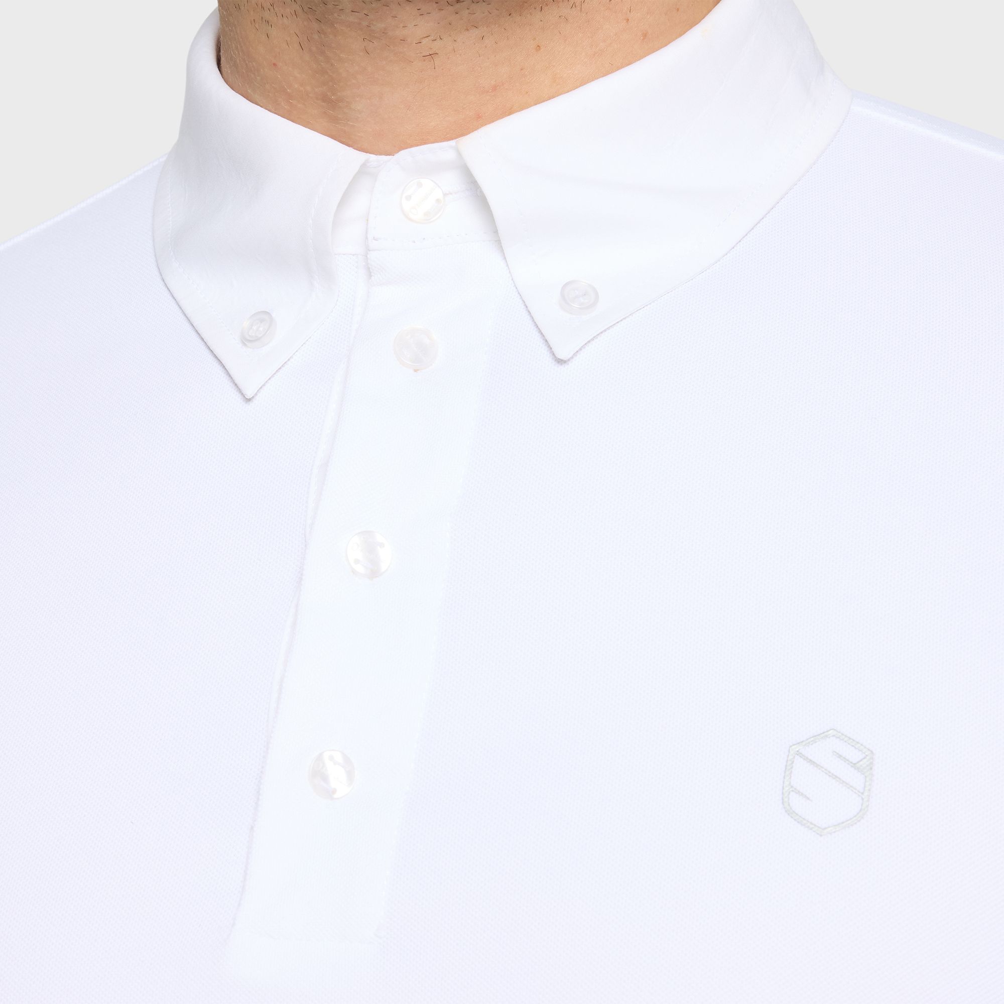 samshield Charles polo MC white