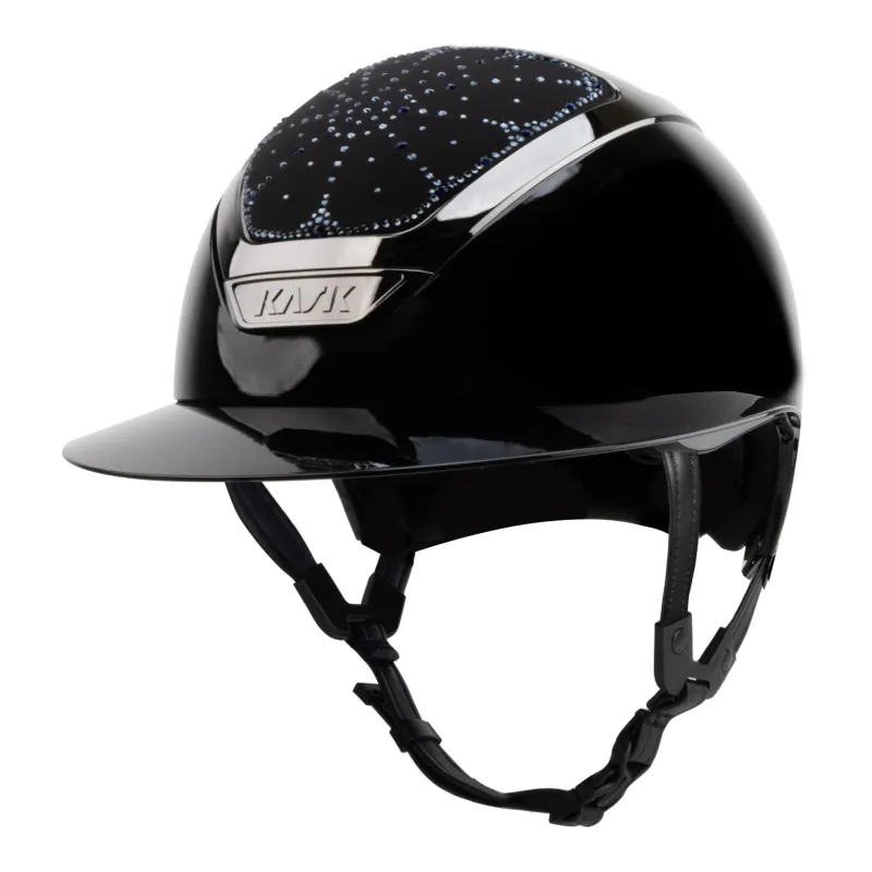 Star Lady Chrome Swarovski Riviera Diamond riding helmet