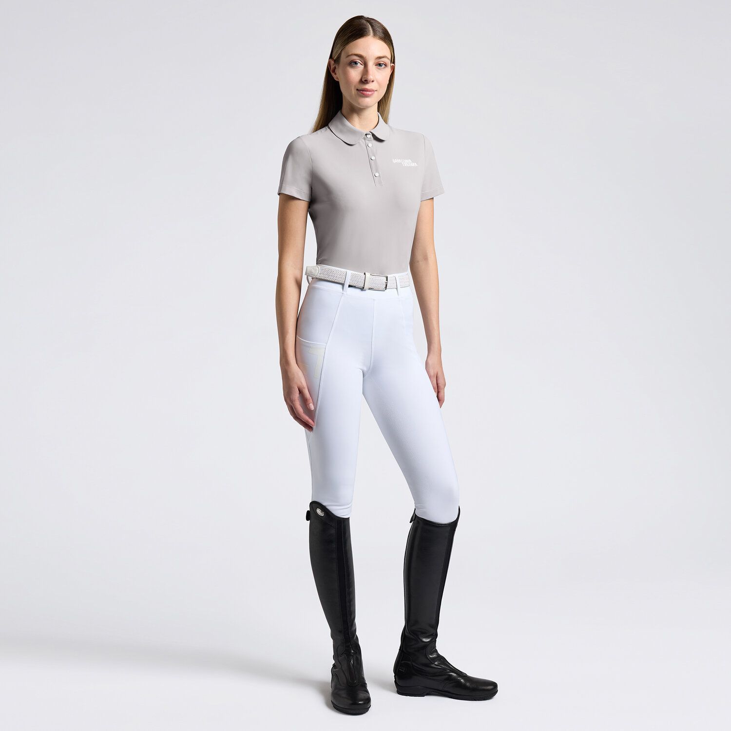 Cavalleria Toscana women's technical polo POD391 8100
