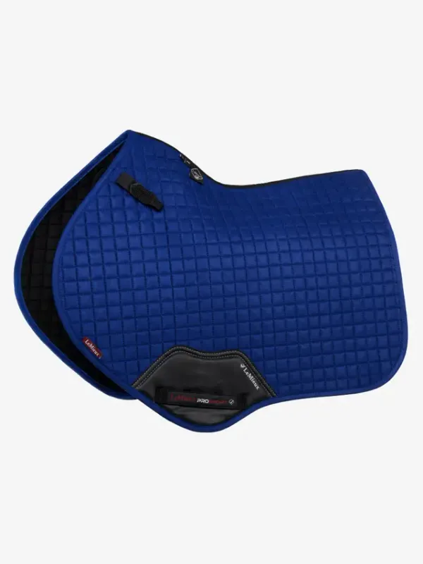 Suede Close Contact Square Saddle pads LeMieux blue
