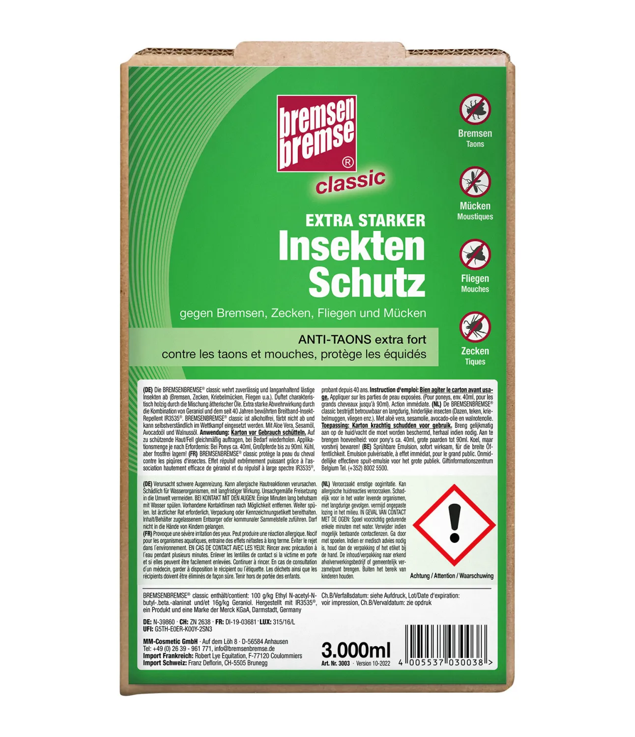 Fly repellent Bremsen Bremse Extra Starker 3L