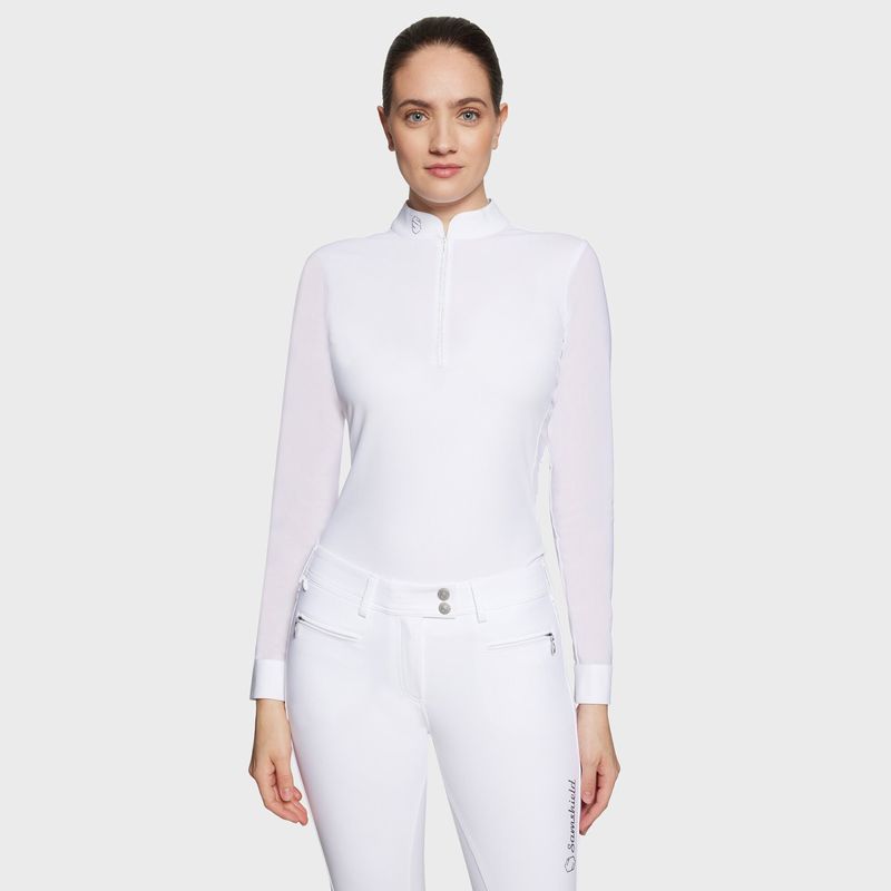 Samshield Aloise Boreal long sleeve polo shirt white