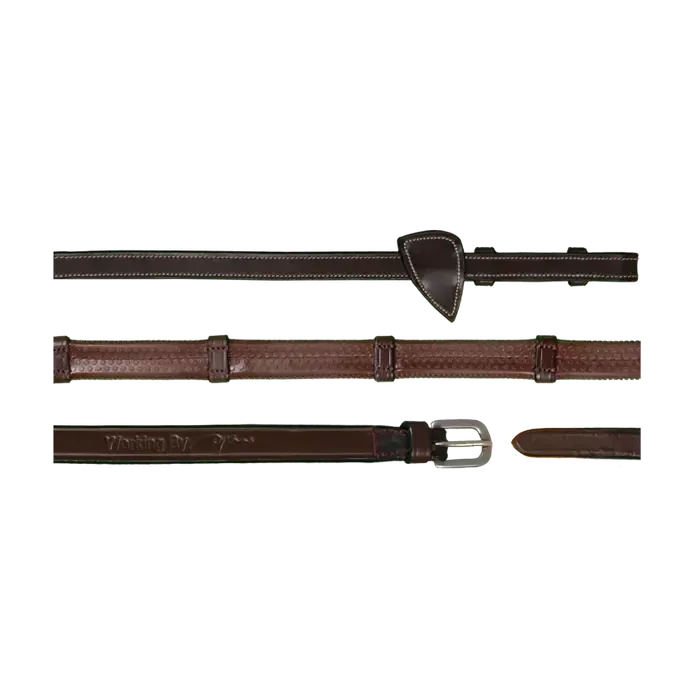 Rênes Caoutchouc 1/2" Avec 7 Arretoirs  Dy'On WO05C
