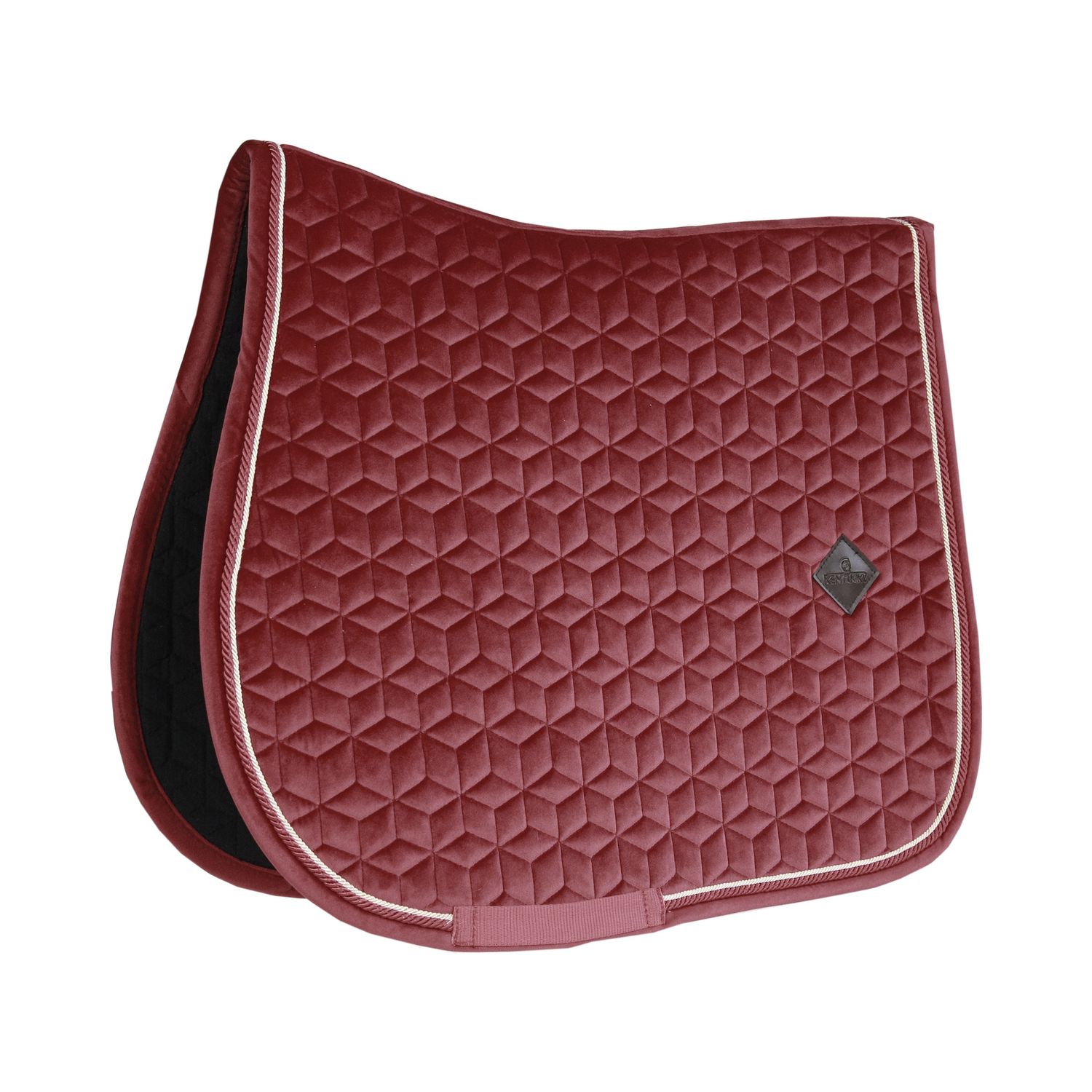 Saddle Pad Velvet Jumping Kentucky 42579, Color: Bordeaux, Size: Full