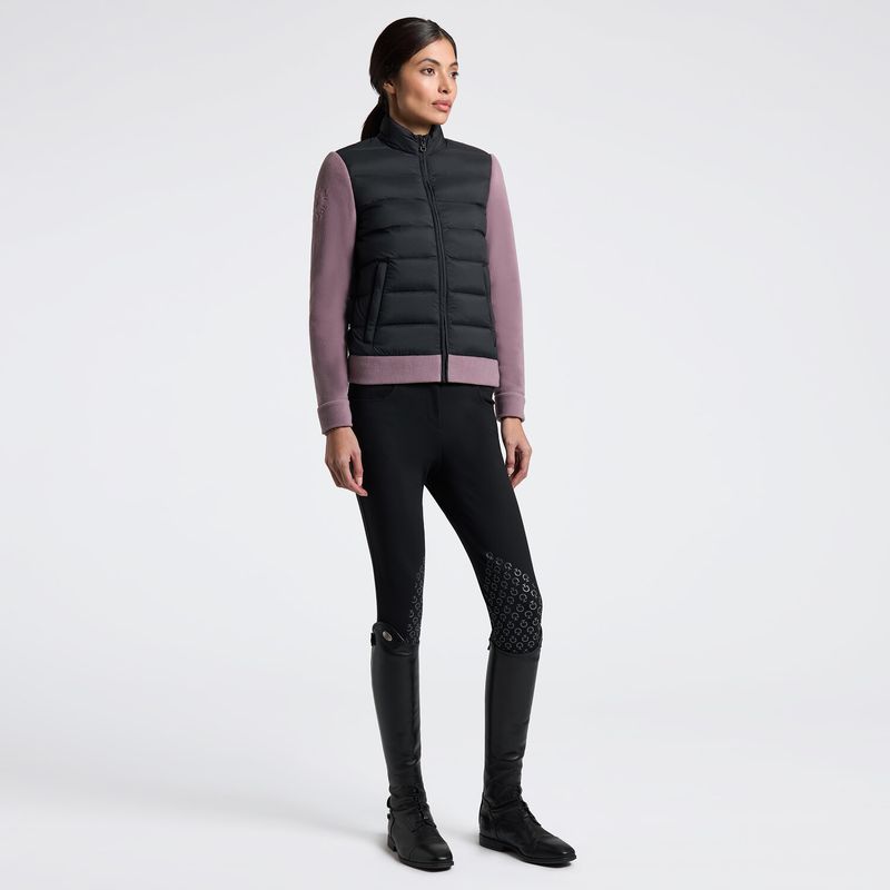 Cavalleria Toscana Jacket with Quilted Front and Technical Fleece Sleeves GID318 PL085