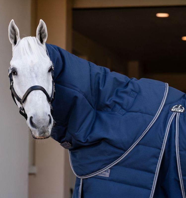 Couvre Cou Rambo Optimo 200gr Horseware ABAFN2 Navy Couvre Cou Rambo Optimo 200gr Horseware ABAFN2 Navy