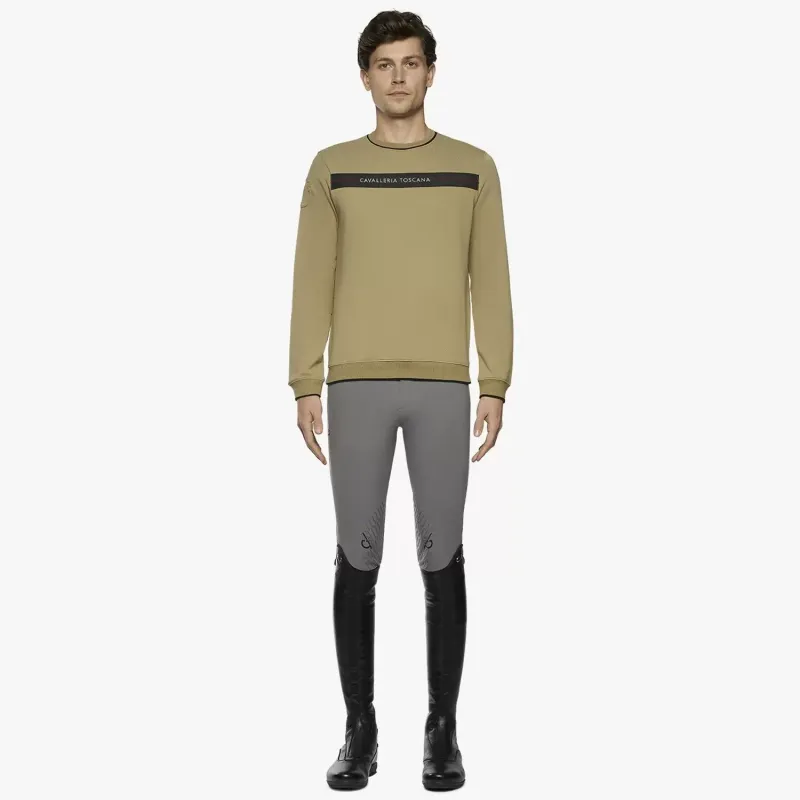 Sweat Homme Cavalleria Toscana FEU096 Kaki