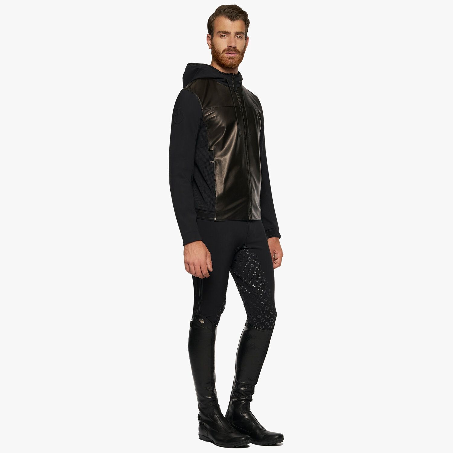 Veste en cuir softshell Homme Cavalleria Toscana GIU257