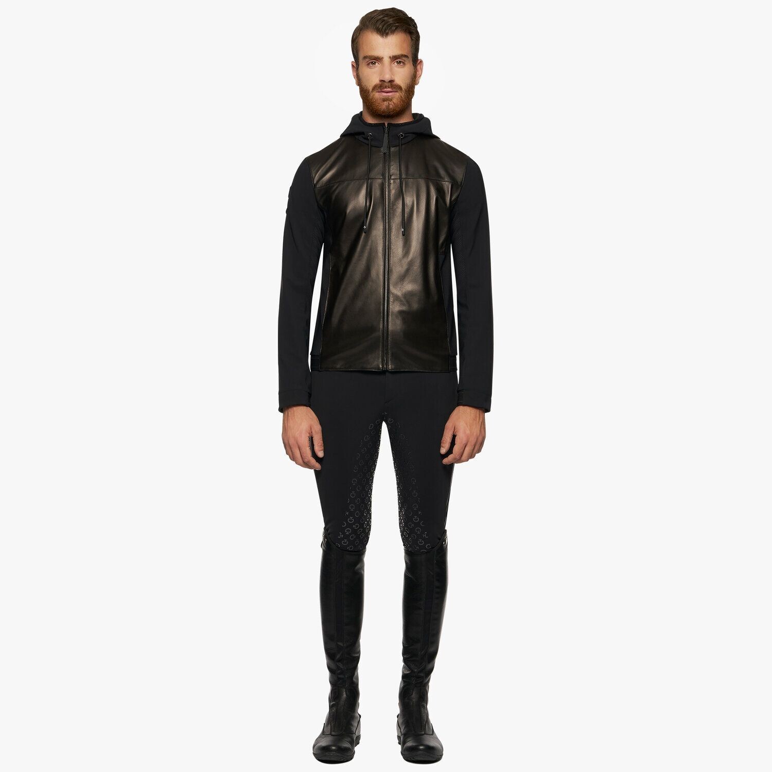 Veste en cuir softshell Homme Cavalleria Toscana GIU257