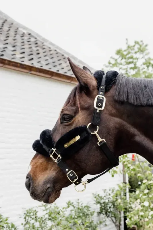 Nylon Sheepskin Halter Soft 42565 Black