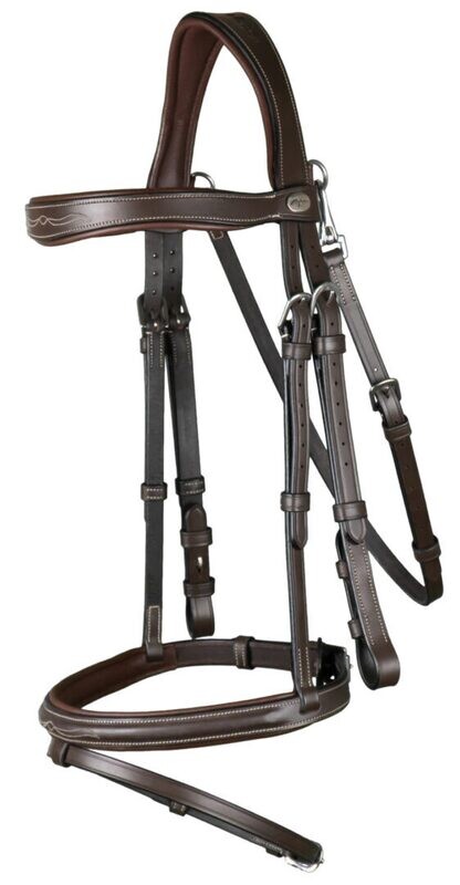 English-combined riding halter with snap hook Dyon WOJBHA