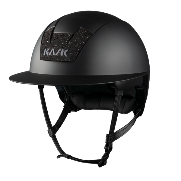 Casque Kask Kooki Lady Matt Swarovski Crystal Carpet Black Casque Kask Kooki Lady Matt Swarovski Crystal Carpet Black
