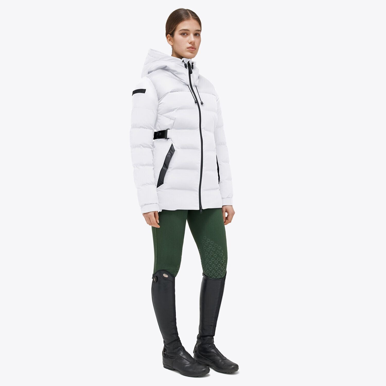Doudoune Longue Femme Cavalleria Toscana GID288 Off White