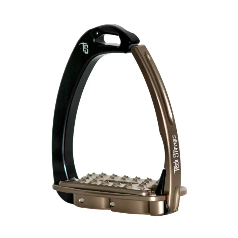 Venice Sloped Evo  Tech Stirrups Black/brown