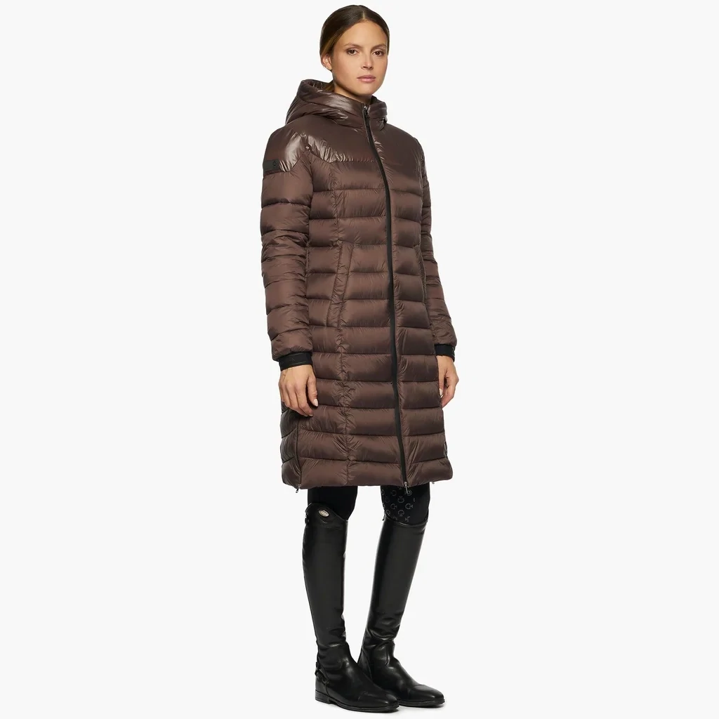 Veste longue femme GID246 Cavalleria Toscana Brown