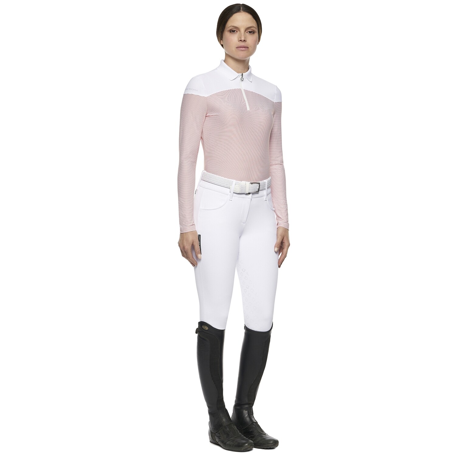 Polo Femme Cavalleria Toscana POD271 red/white