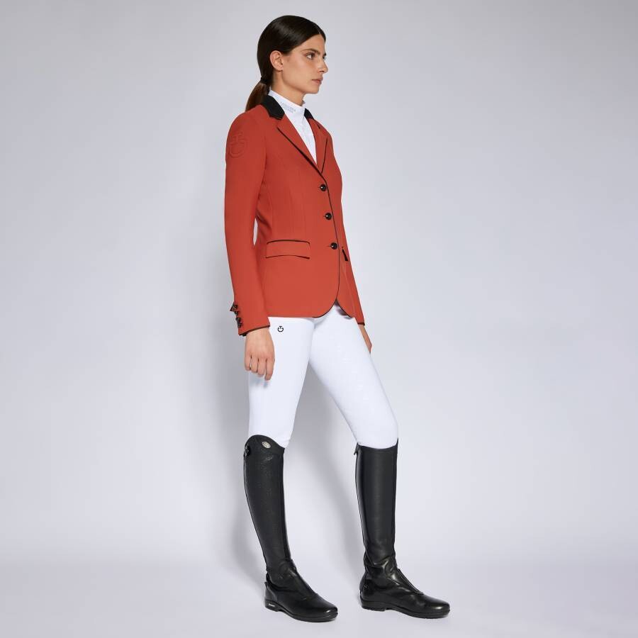 Veste de concours Femme Cavalleria Toscana GID051 corail