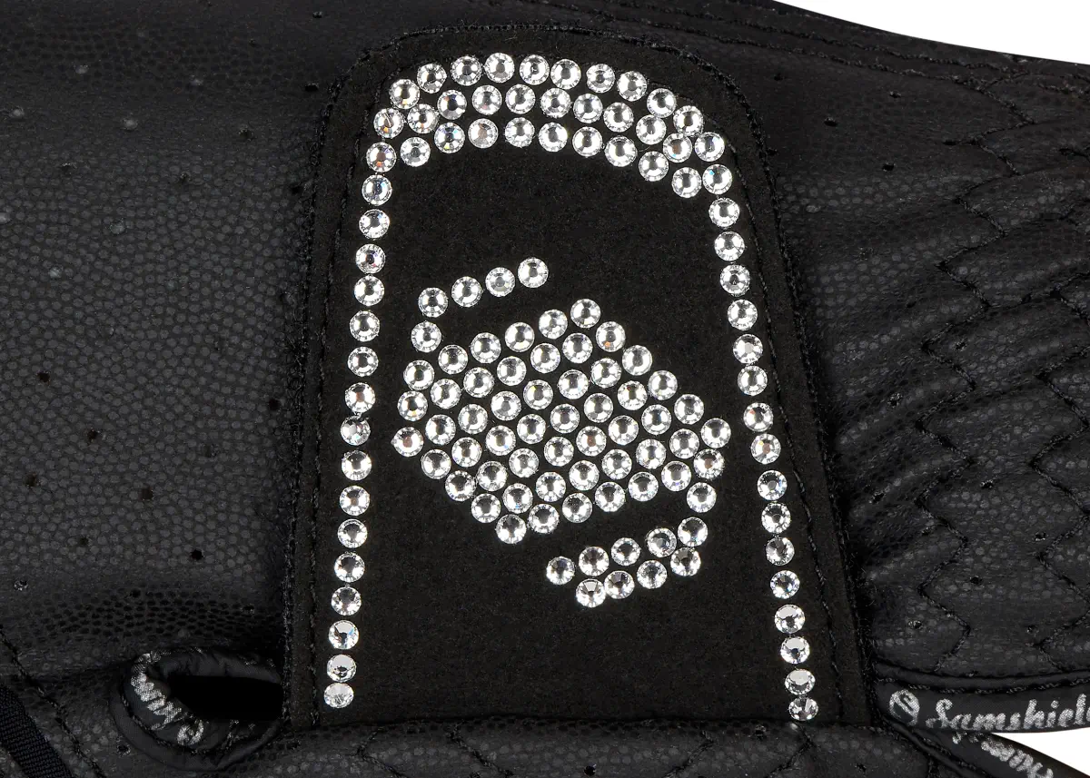 Gants V-Skin Swarovski Samshield black