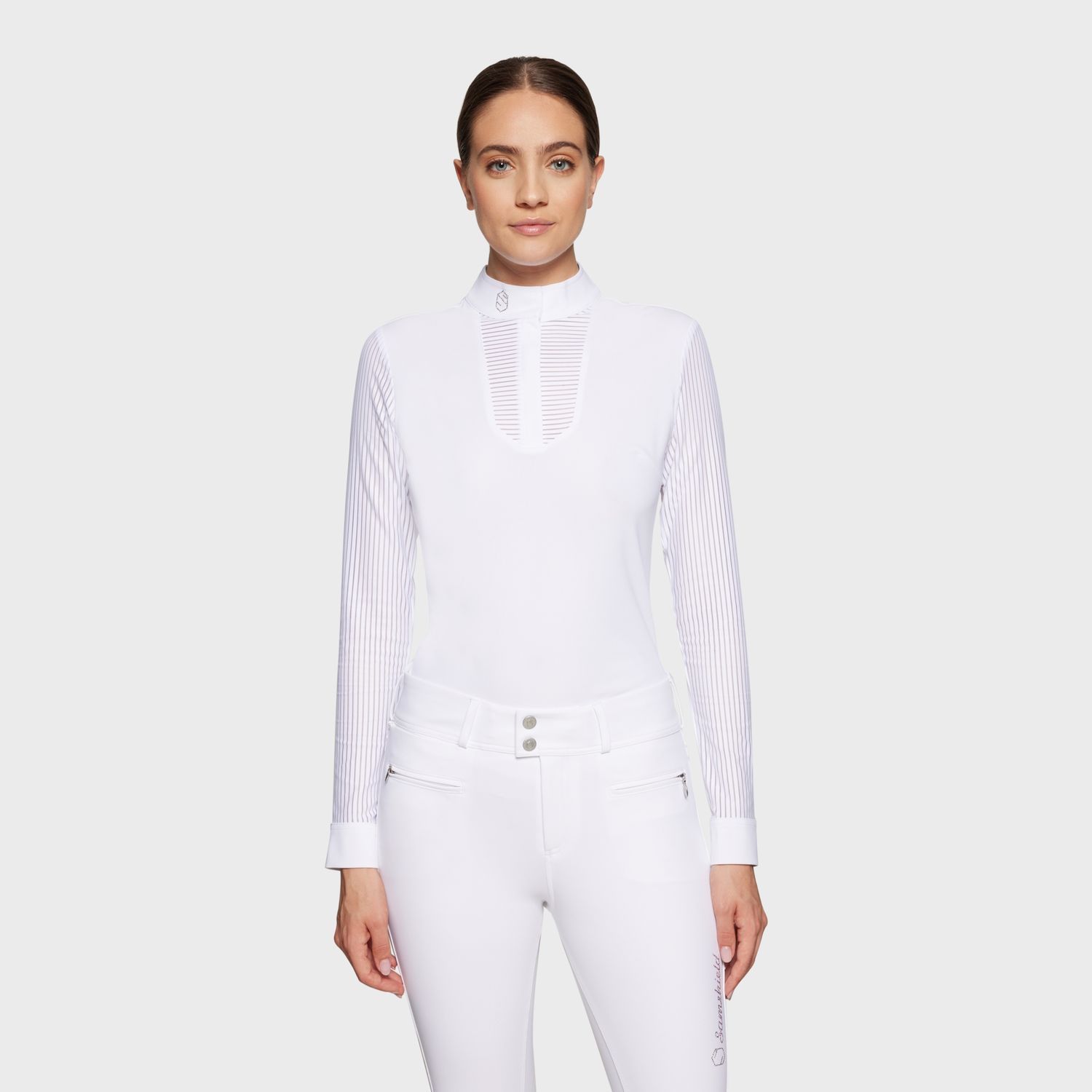 Polo ML Faustine Samshield blanc
