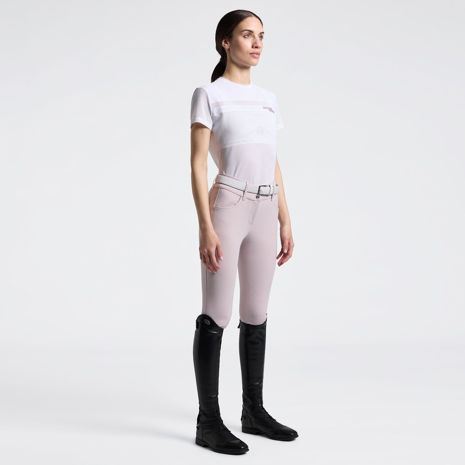 T-shirt ajouré SS26 Cavalleria Toscana TSD091 0001