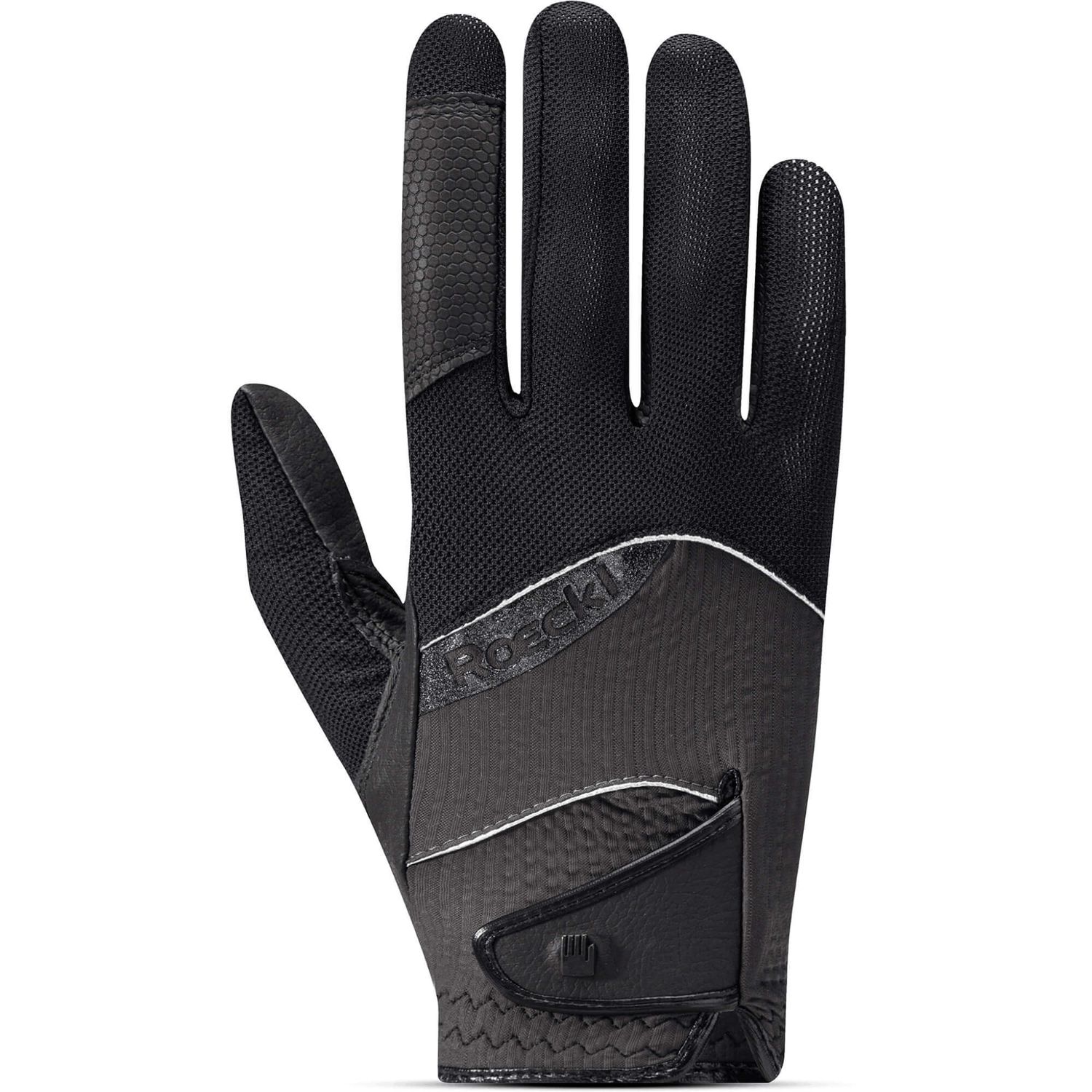 Roeckl Millero Gloves black/Volcanic ash