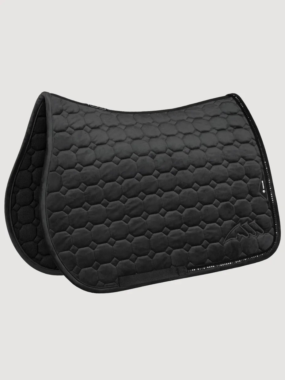 Tapis Velvet Strass Jumping EQENTI Equiline EW026PB11363 black Tapis Velvet Strass Jumping EQENTI Equiline EW026PB11363 black
