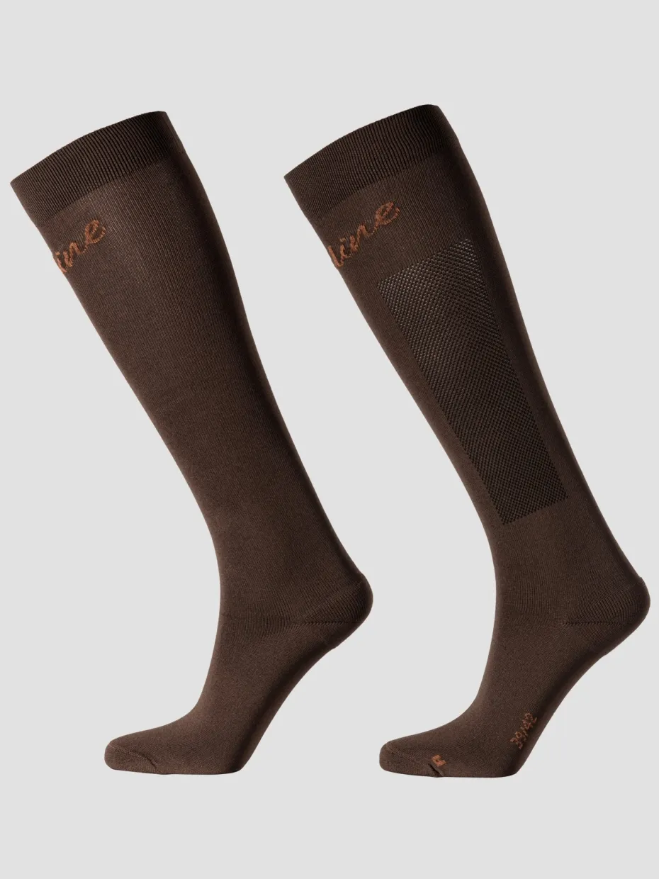 Equiline Brown Riding socks Equiline Brown Riding socks