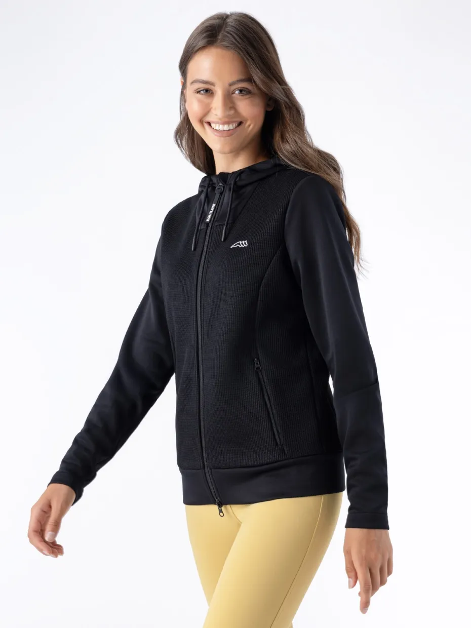 Sweat à capuche zippé Equiline EWOPRO09892 black