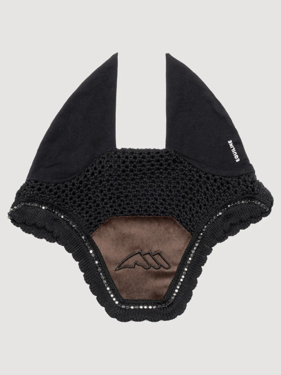 Bonnet Strass EQENTI Equiline EW026PE11284 coffee Bonnet Strass EQENTI Equiline EW026PE11284 coffee