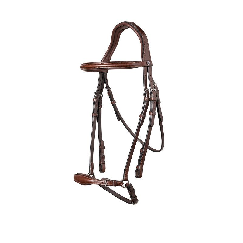 Adjustable German noseband bridle Barcelona Trust E18202