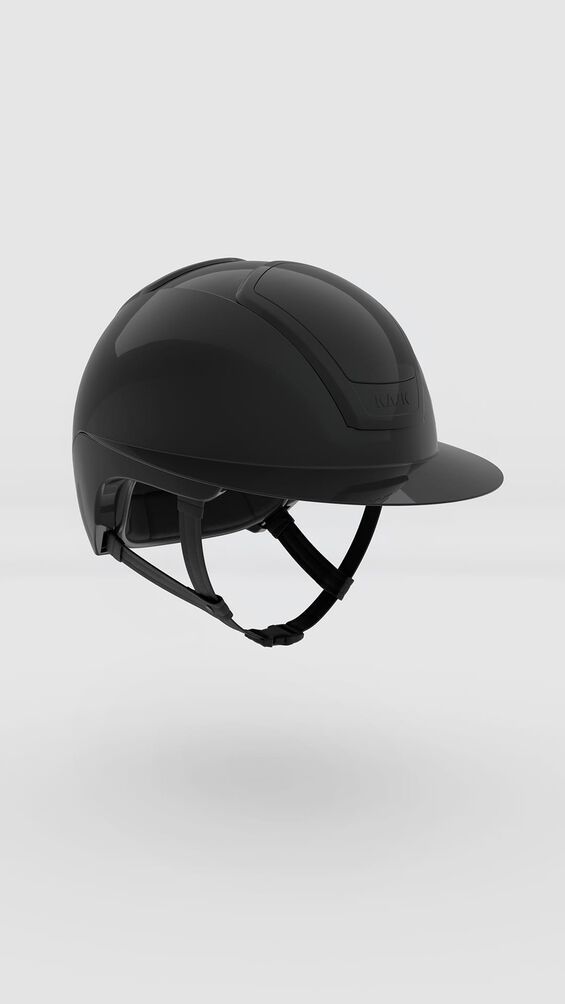 Nemesi wead Peak Kask KK17 shine black  helmet