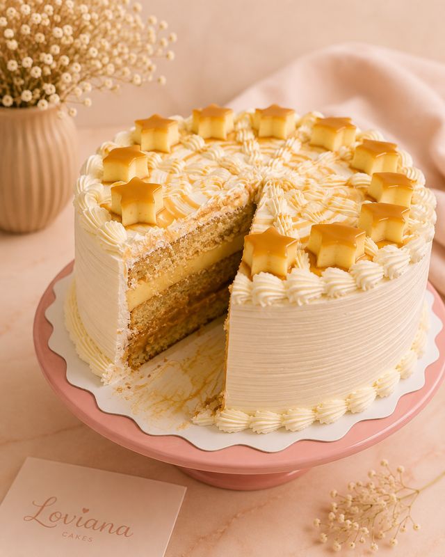 Dulce de Leche Mousse &amp; Flan Cake