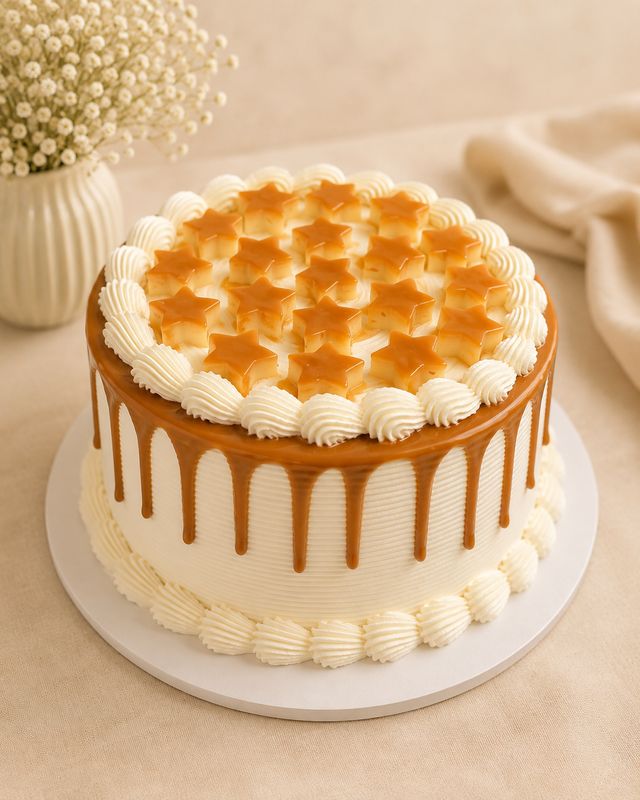 Dulce de Leche Mousse &amp; Flan Cake