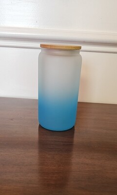 Ombre Frosted Blue Cup