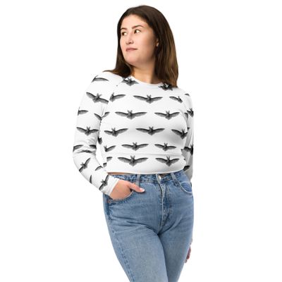 A Batty long-sleeve crop top