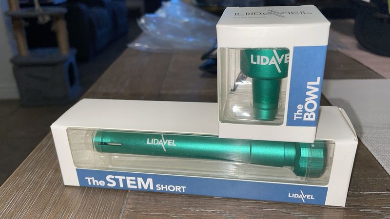 NEW "THE STEM" & THE BOWL" by LIDAVEL AEROSPACE GRADE ANODIZED ALUMINUM (COMBO KIT) 14 mm PIECE NEW "THE STEM" & THE BOWL" by LIDAVEL AEROSPACE GRADE ANODIZED ALUMINUM (COMBO KIT) 14 mm PIECE