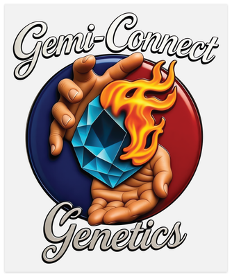 Gemi-Connect Genetics "UNITED GRASS SMOKERS OF AMERICA"  RED T-SHIRT