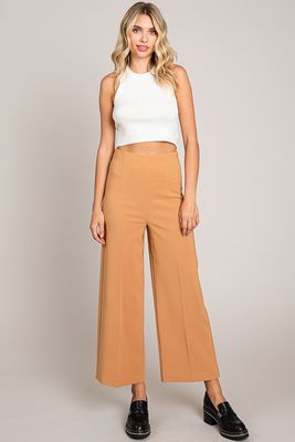 Cropped Wide Leg Trousers